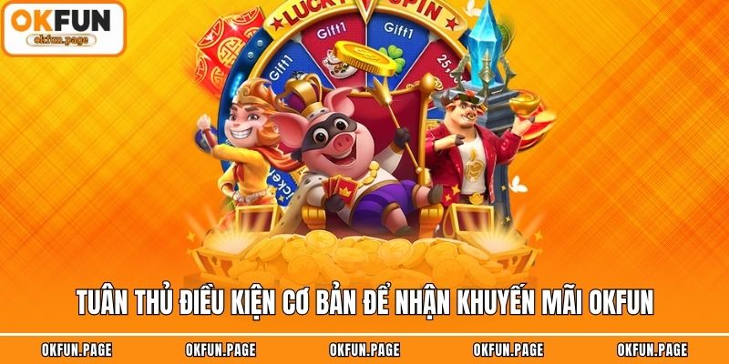 Tuân thủ điều kiện cơ bản để nhận khuyến mãi OKFUN
